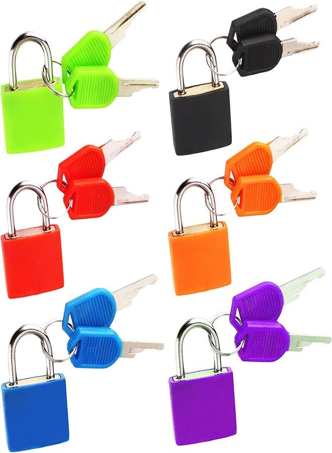 PUTHAK UNEQUETREND Puthak 6 Pcs Suitcase Lock,6 Colors Mini Padlock with Key Home & School Essentials for Suitcase Lock, Backpack and Luggage Lock - Image 1
